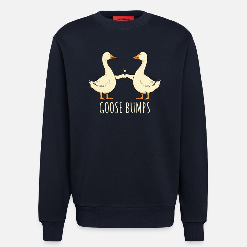 Goose Bumps Gänse Spruch - Sweatshirt - made by SPREAD  - DARK NAVY