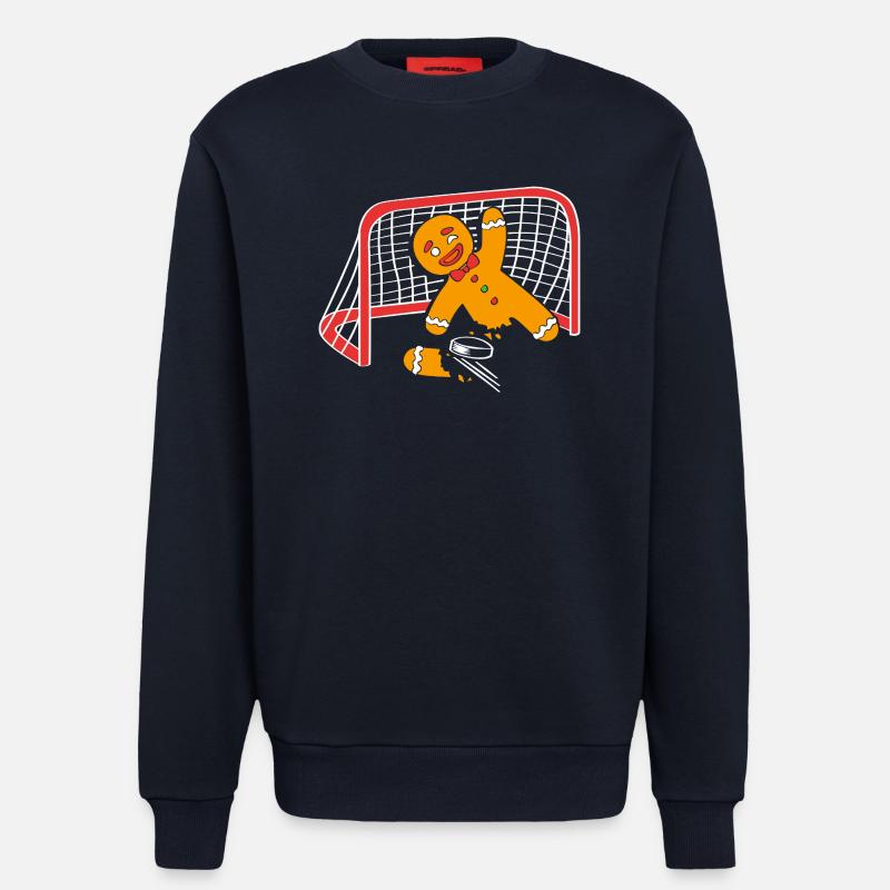 Lebkuchenmann Weihnachten Gingerbread Lebkuchen - Sweatshirt - made by SPREAD  - DARK NAVY
