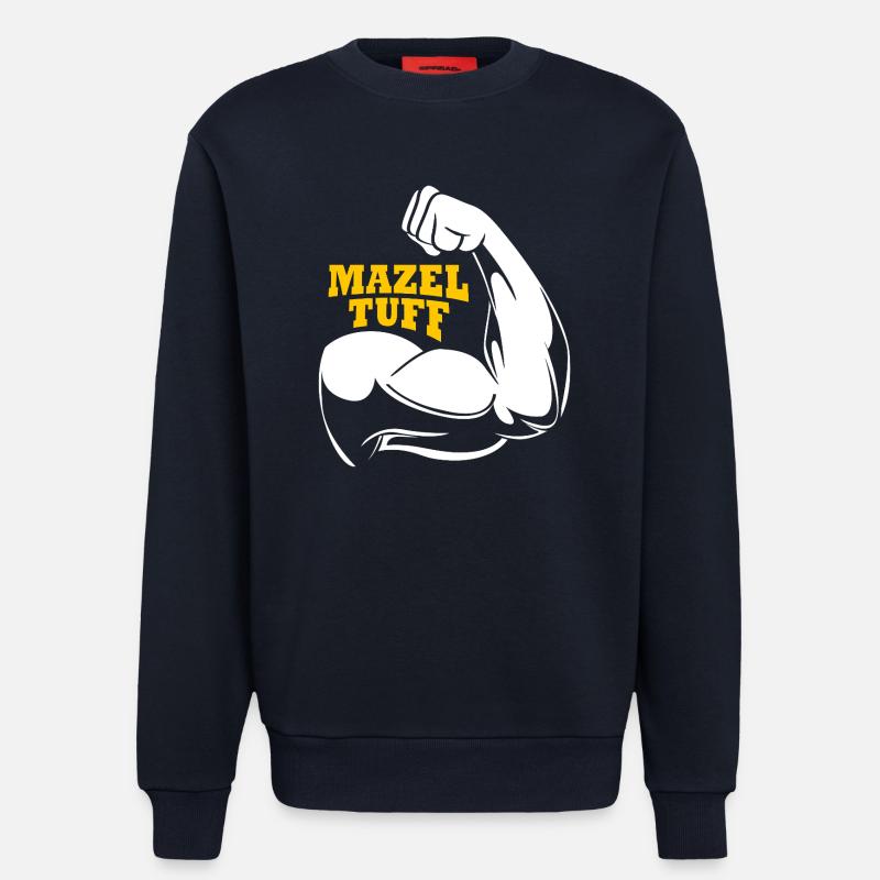 Hanoukka Hanoukka Hanoukka - Sweat bio décontracté fabriqué en UE - DARK NAVY