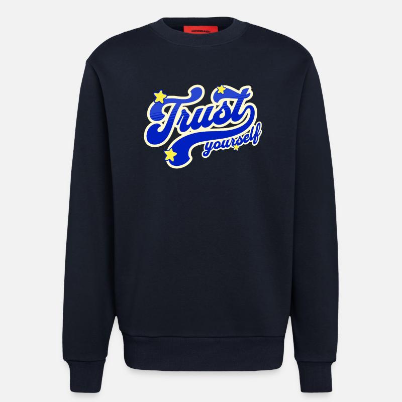 Selbstvertrauen Sternenskript - Sweatshirt - made by SPREAD  - DARK NAVY
