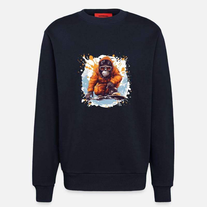 Affe Snowboard - Sweatshirt - made by SPREAD  - DARK NAVY