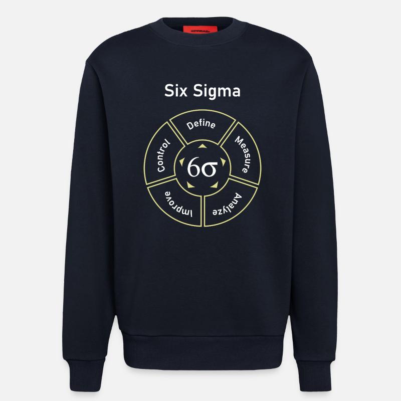 Six Sigma Process Define Measure - Sweatshirt - made by SPREAD - DARK NAVY