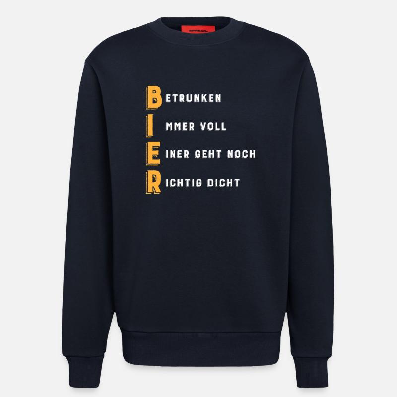 BIER Akronym - Sweatshirt - made by SPREAD  - DARK NAVY