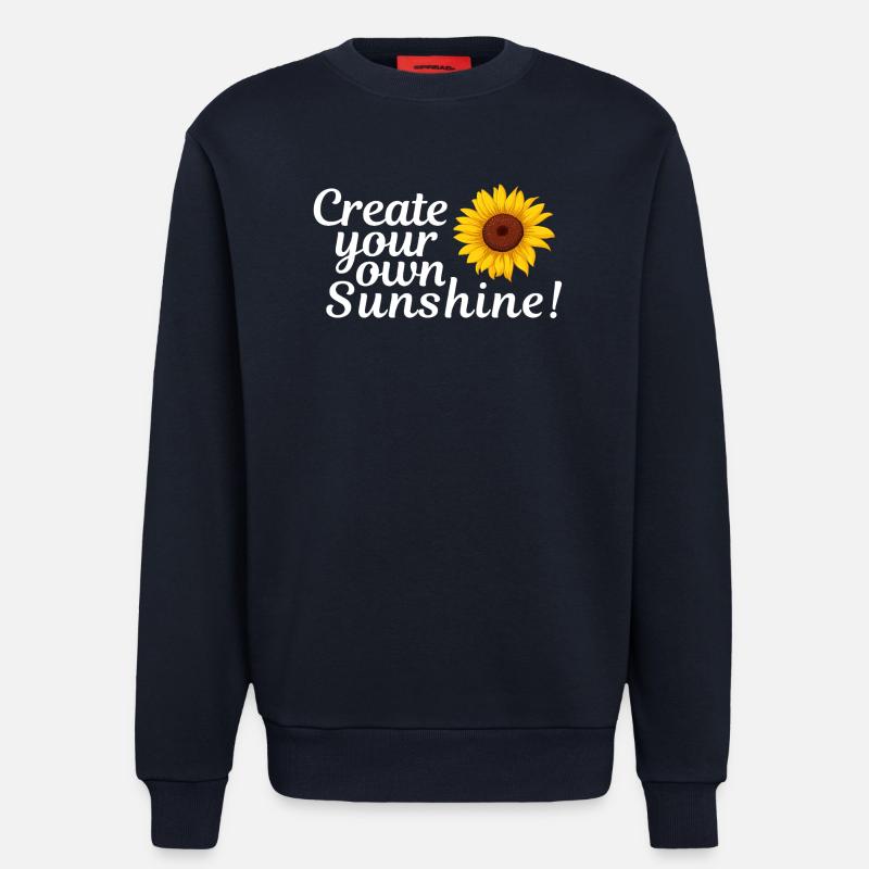Sonnenblumen-Feeling: Deine eigene Sonne - Sweatshirt - made by SPREAD - DARK NAVY