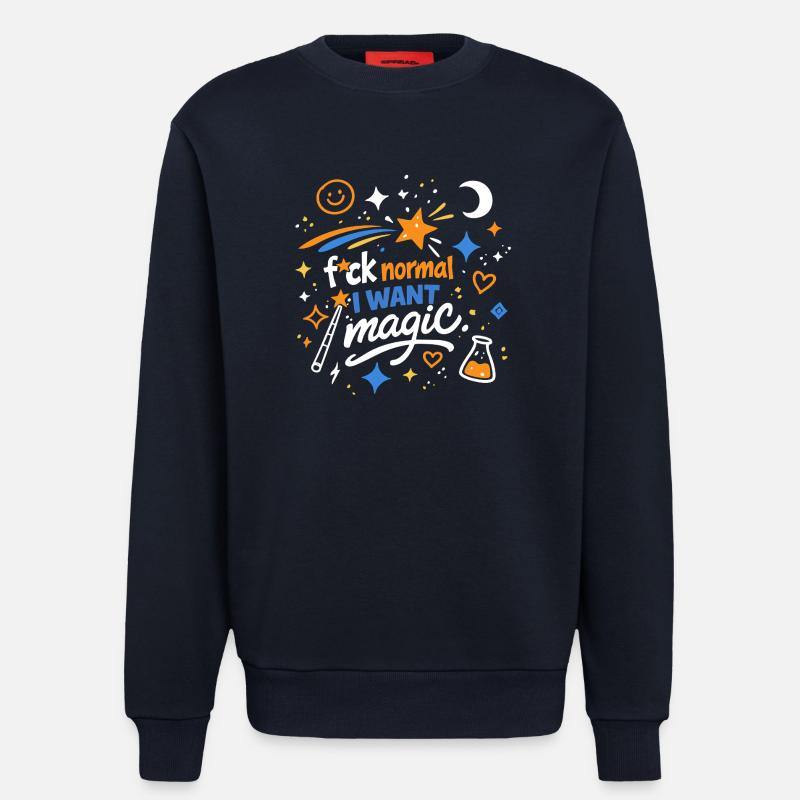 Magic instead of normality - Sweatshirt - made by SPREAD - DARK NAVY