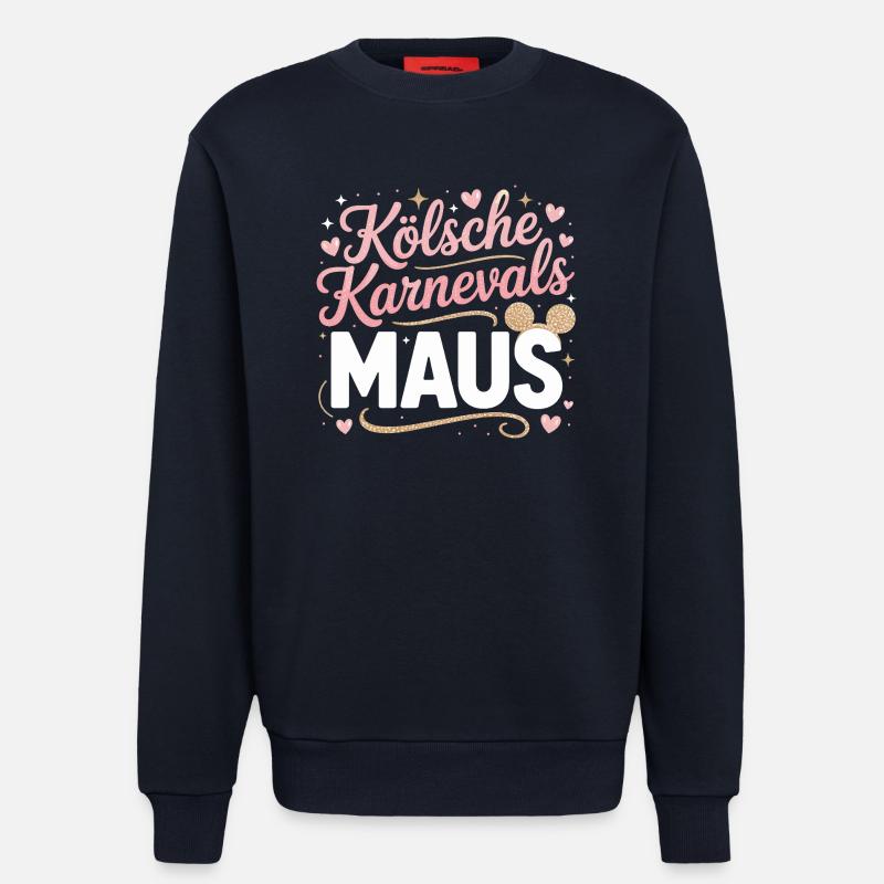 Kölsche Karnevalsmaus Karneval Köln Kölner Maus - Sweatshirt - made by SPREAD - DARK NAVY