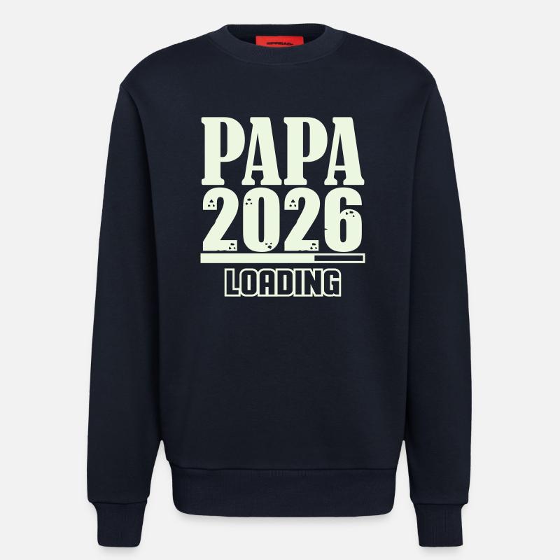 Papa 2026 Loading - Sweatshirt - made by SPREAD  - DARK NAVY