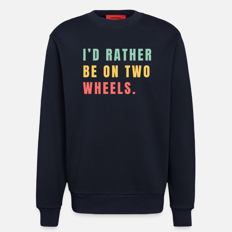 Better on two wheels - Sweatshirt - made by SPREAD  - DARK NAVY