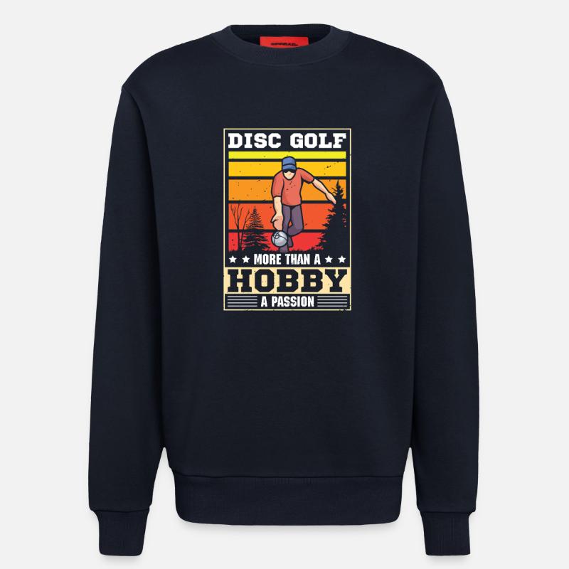 Cadeaux de disc golf Disc Golf - Sweat bio décontracté fabriqué en UE - DARK NAVY