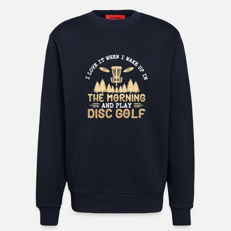 Cadeaux de disc golf Disc Golf - Sweat bio décontracté fabriqué en UE - DARK NAVY