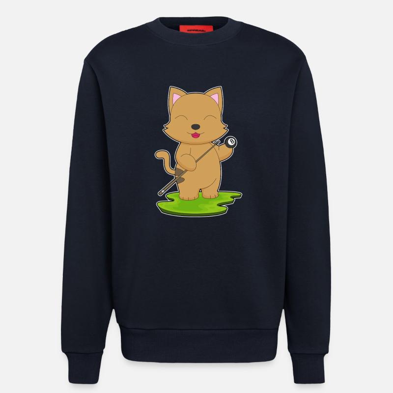 Katze Billiard Queue Sport - Sweatshirt - made by SPREAD - DARK NAVY