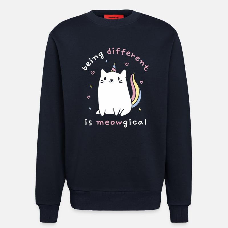 Anders zu sein ist meowgisch - Sweatshirt - made by SPREAD - DARK NAVY
