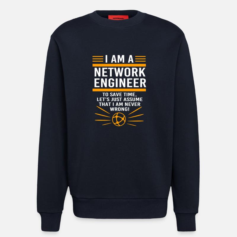 Netzwerk Informatiker Programmierer Admin - Sweatshirt - made by SPREAD  - DARK NAVY