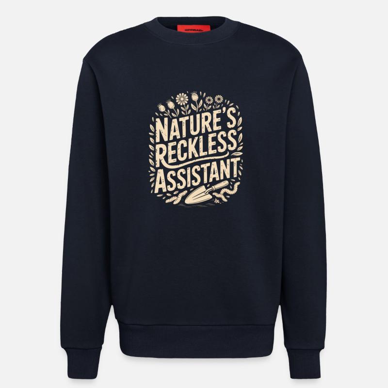 Der rücksichtslose Assistent der Natur - Sweatshirt - made by SPREAD - DARK NAVY