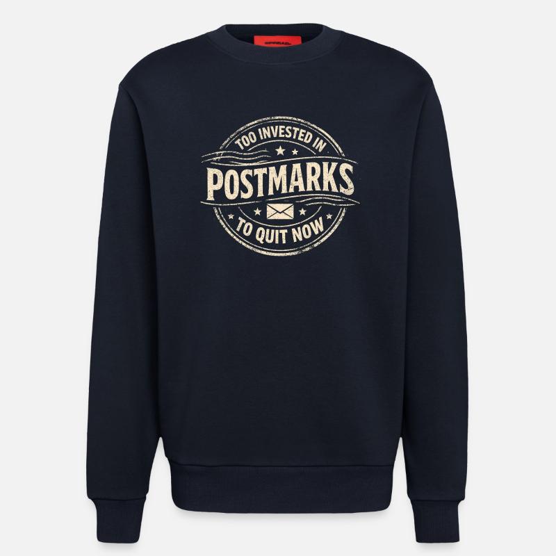Too deep inside | Postcrossing - Sweatshirt - made by SPREAD  - DARK NAVY