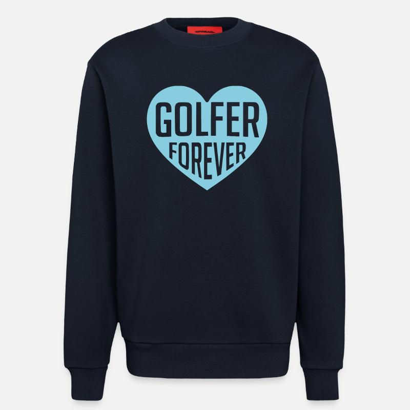 Golfer Forever Herzdesign - Sweatshirt - made by SPREAD - DARK NAVY