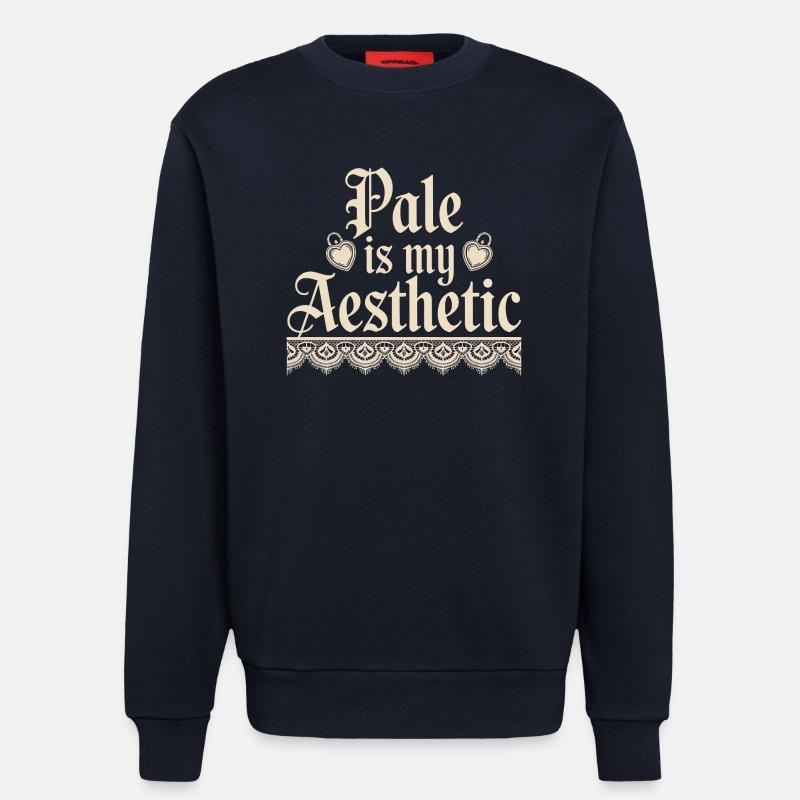 Blasse ästhetische Spitzentypografie - Sweatshirt - made by SPREAD - DARK NAVY
