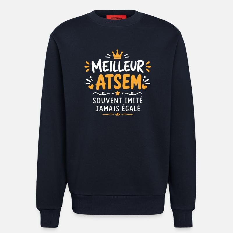 ATSEM - Sweat bio décontracté fabriqué en UE - DARK NAVY