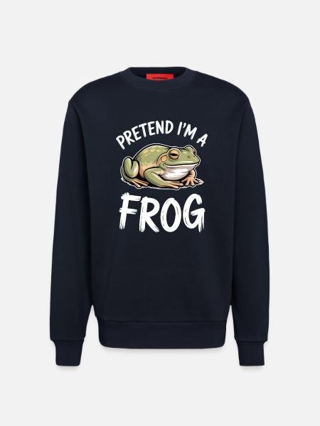 Frog Sayings Frogs Funny Frog Gift - Sweatshirt - made by SPREAD - DARK NAVY
