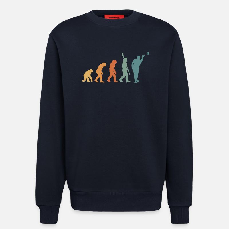 Pétanque Evolution Retro - Sweatshirt - made by SPREAD  - DARK NAVY