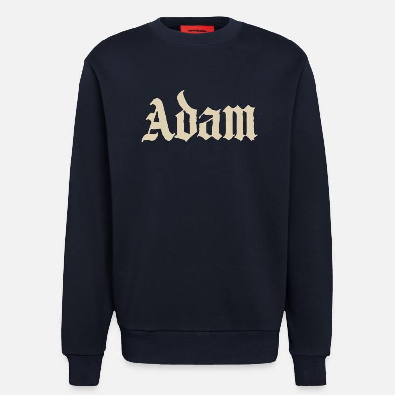 Adam Gothic Script Tee - Sweatshirt - made by SPREAD  - DARK NAVY