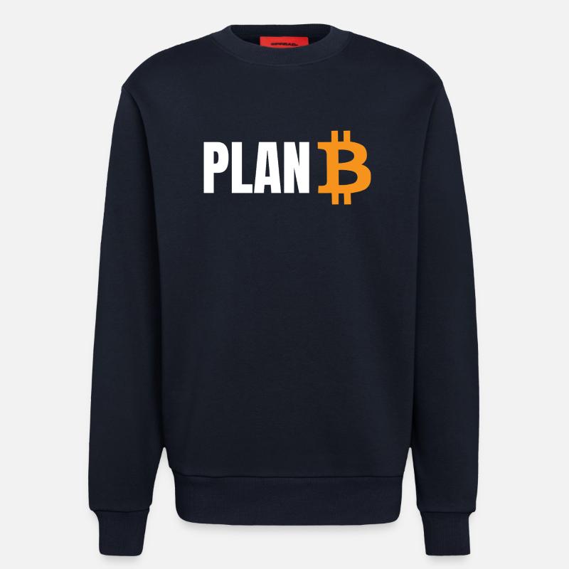 Plan Bitcoin - Sweatshirt - made by SPREAD  - DARK NAVY