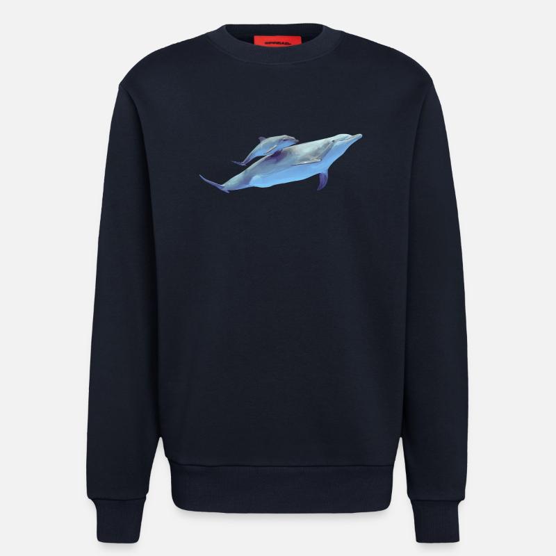Delfin - Sweatshirt - made by SPREAD  - DARK NAVY