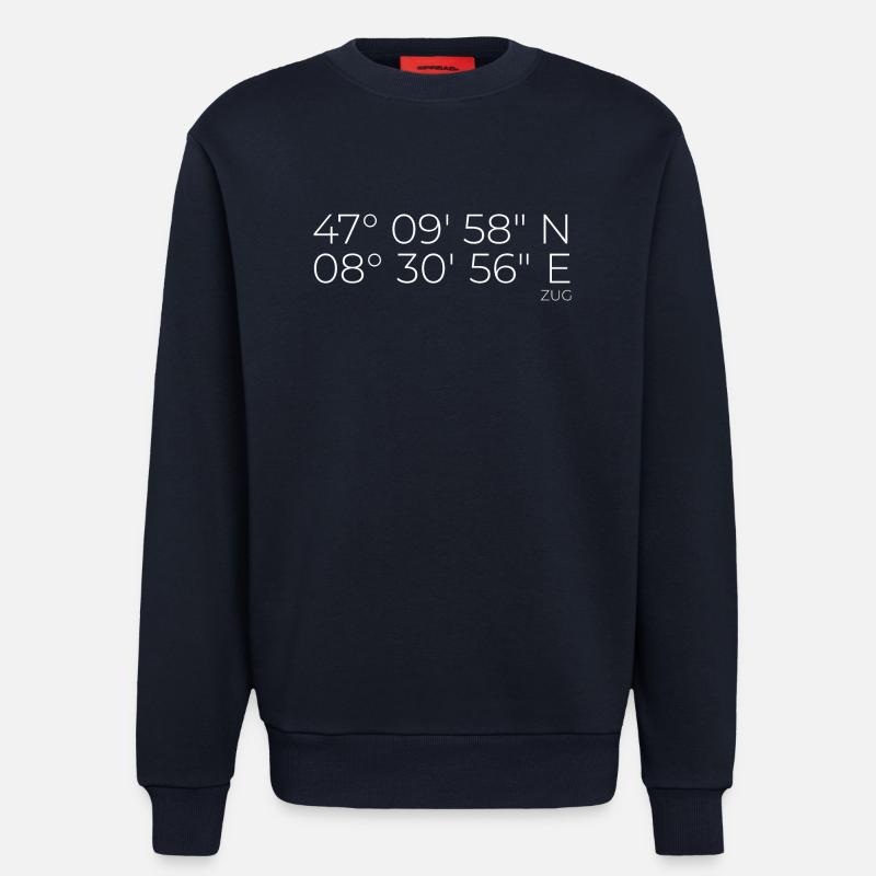Train coordinates - Sweatshirt - made by SPREAD - DARK NAVY