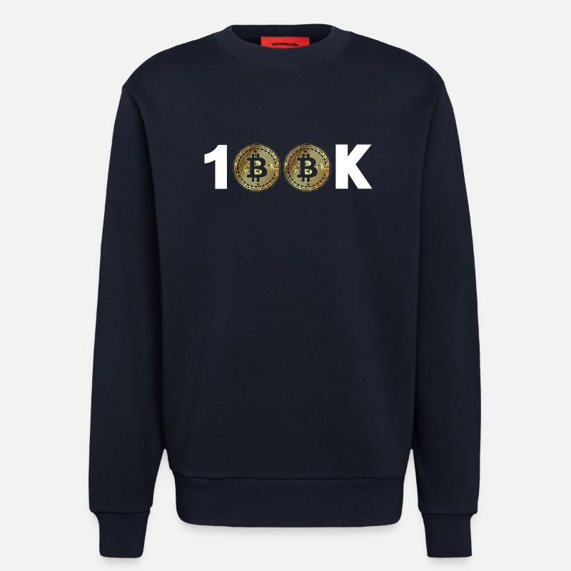 Bitcoin Bitcoin BTC 100k Kryptowährung - Sweatshirt - made by SPREAD  - DARK NAVY