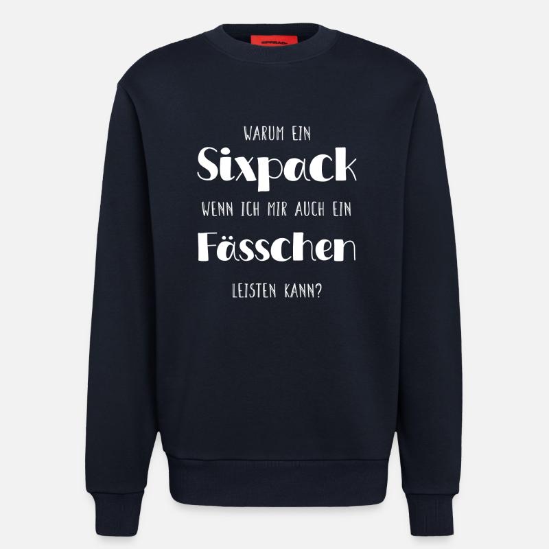 Fässchen statt Sixpack - Sweatshirt - made by SPREAD  - DARK NAVY