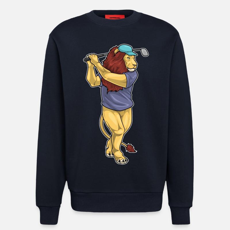 Löwe Golf Golfschläger - Sweatshirt - made by SPREAD  - DARK NAVY