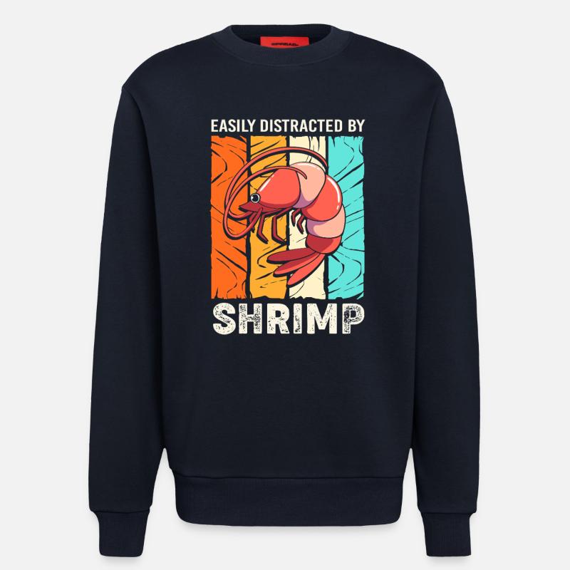 Krabbe Languste Meeresfrüchte Shrimp - Sweatshirt - made by SPREAD - DARK NAVY