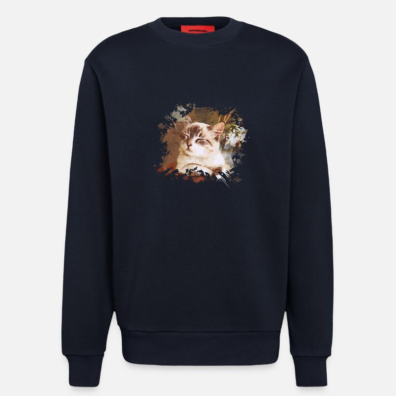 Katze - Sweatshirt - made by SPREAD  - DARK NAVY