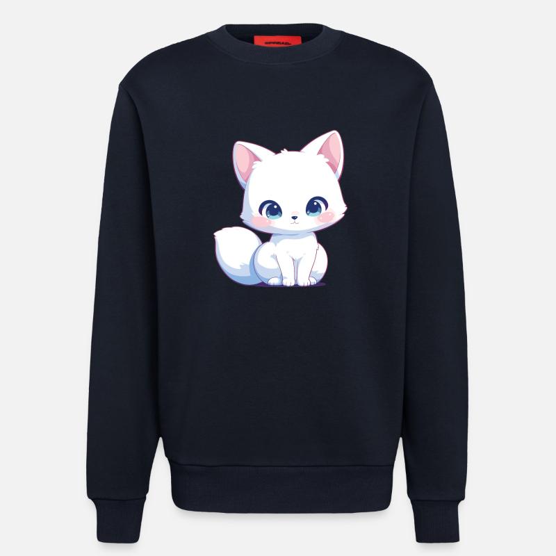 Arctic Fox Polarfüchse Polarfuchs - Sweatshirt - made by SPREAD  - DARK NAVY