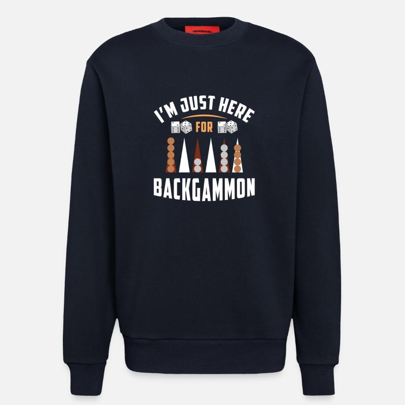 Backgammon Spiel - Sweatshirt - made by SPREAD  - DARK NAVY