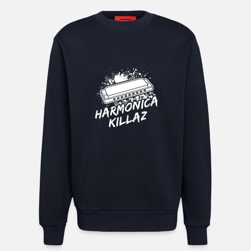 Harmonica Musican Killaz Harmonica - Sweatshirt - made by SPREAD  - DARK NAVY