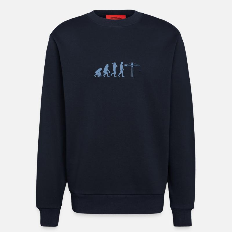 Évolution du grutier - Sweat bio décontracté fabriqué en UE - DARK NAVY
