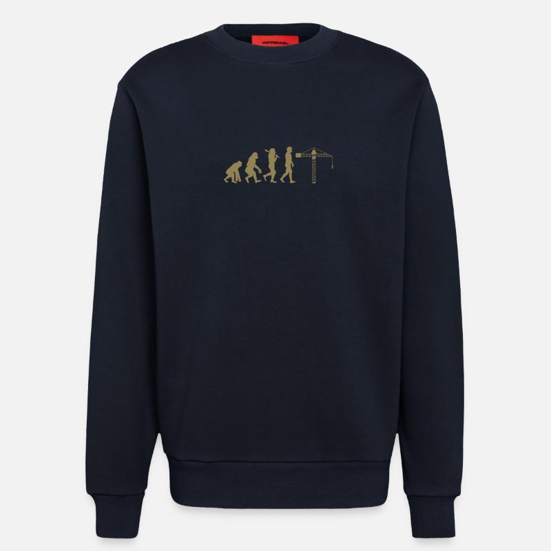 Crane operator Evolution - Sweatshirt - made by SPREAD  - DARK NAVY