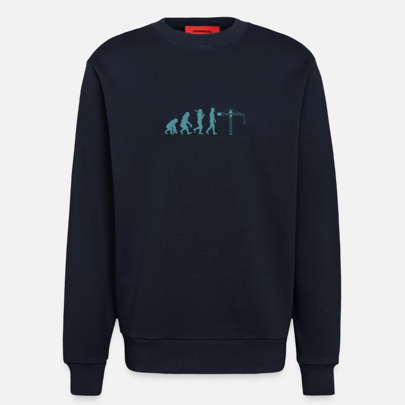 Crane operator Evolution - Sweatshirt - made by SPREAD  - DARK NAVY