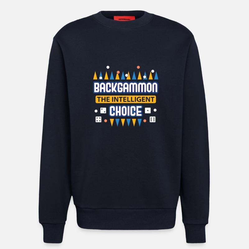 Backgammon Spiel - Sweatshirt - made by SPREAD  - DARK NAVY
