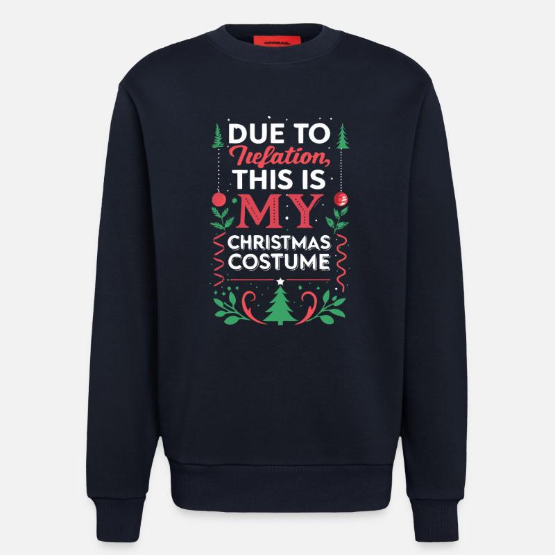 Inflation-Weihnachtskostüm - Sweatshirt - made by SPREAD  - DARK NAVY