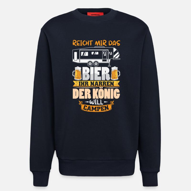 Camper Camping Wohnwagen Spruch - Sweatshirt - made by SPREAD - DARK NAVY
