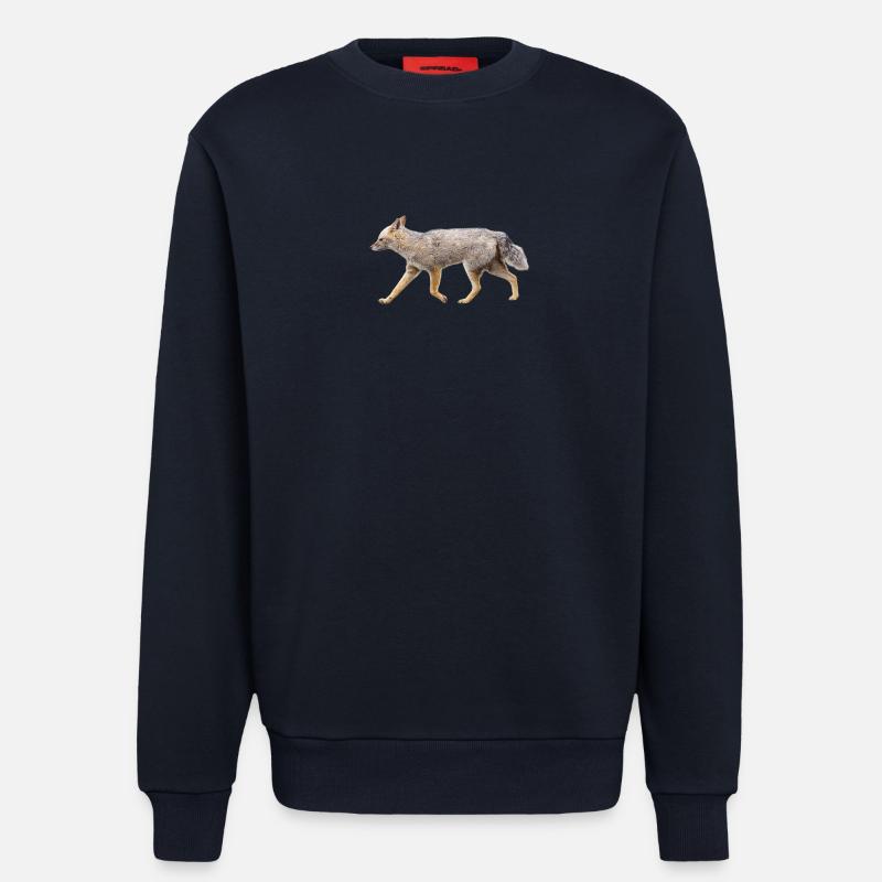 Fuchs in Silhouette Wild Night - Sweatshirt - made by SPREAD  - DARK NAVY