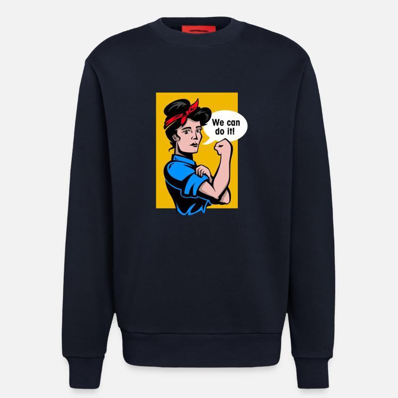 we can do it - Sweatshirt - made by SPREAD  - DARK NAVY