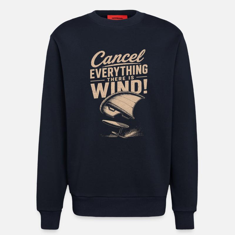 Windstorm Windsurf Statement - Sweatshirt - made by SPREAD - DARK NAVY