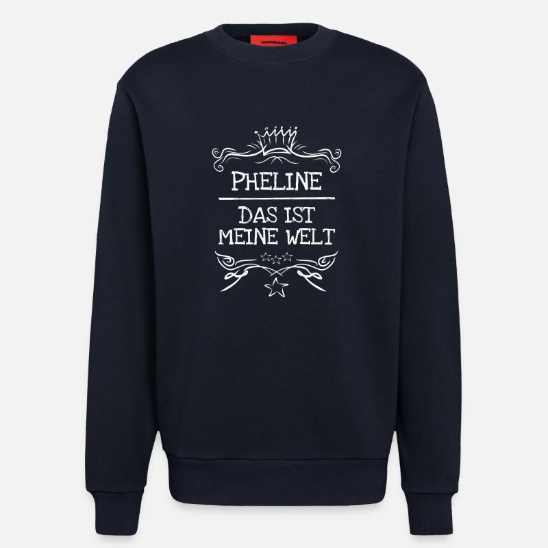 Mädchenname Pheline - Sweatshirt - made by SPREAD  - DARK NAVY
