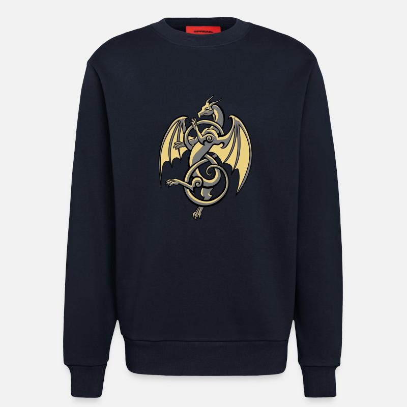Keltischer Drache - Sweatshirt - made by SPREAD  - DARK NAVY
