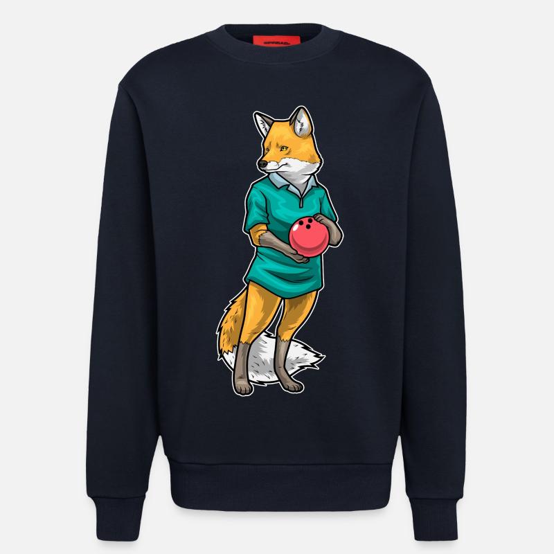 Fuchs Bowling Bowlingkugel - Sweatshirt - made by SPREAD  - DARK NAVY