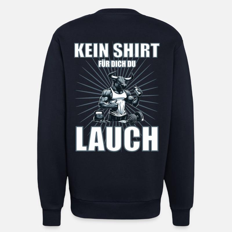 Lustiges Lauch-Design mit Bodybuilder-Stier - Sweatshirt - made by SPREAD  - DARK NAVY