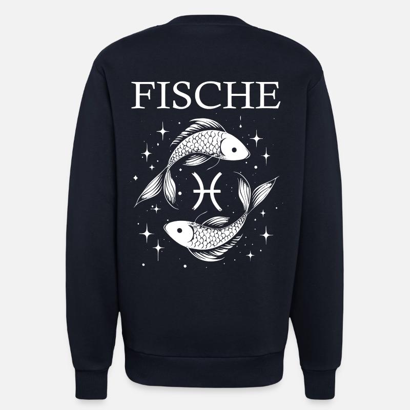 Zodiac Sign Pisces Design - Sweatshirt - made by SPREAD  - DARK NAVY